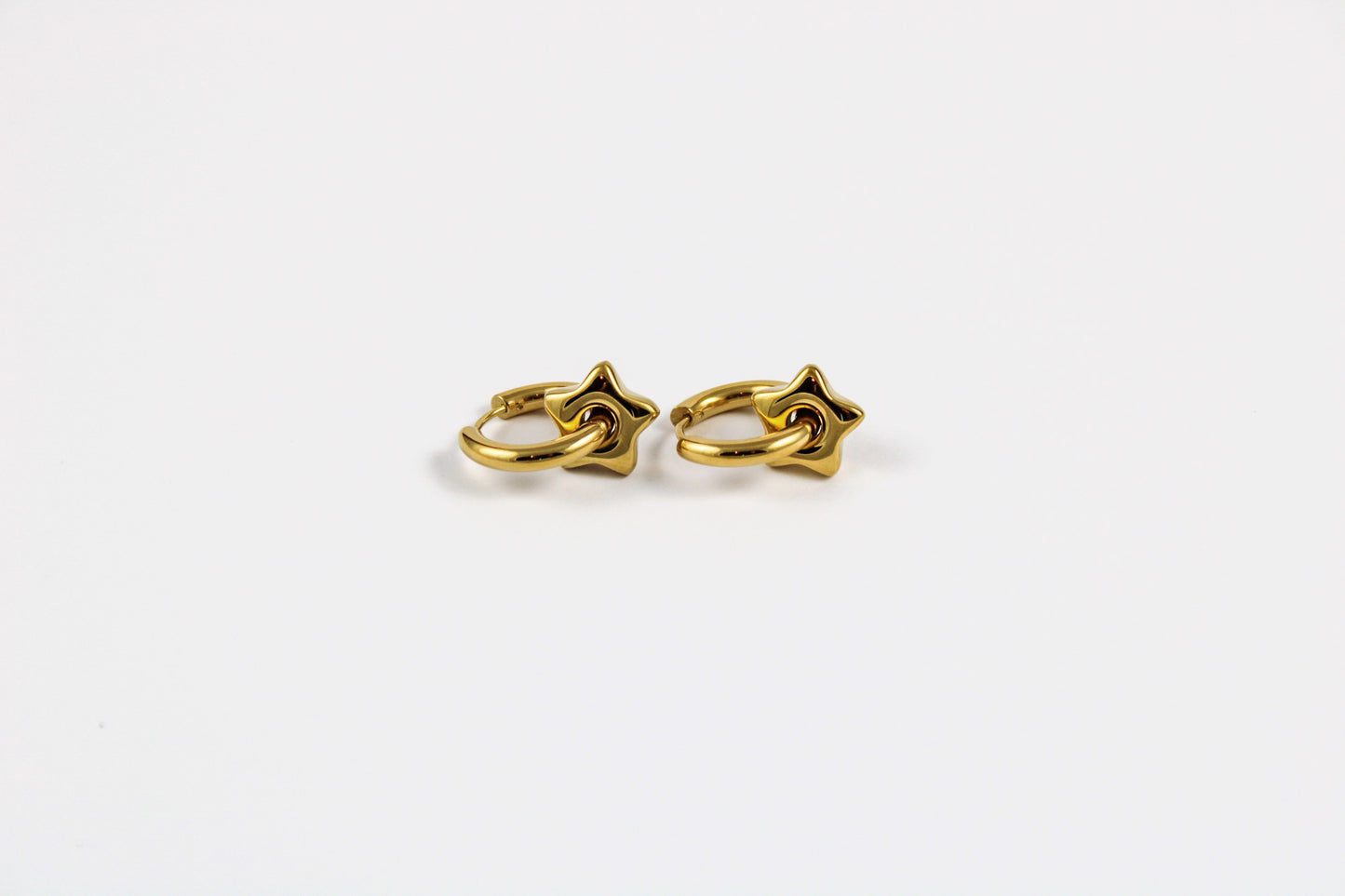 star hoop earrings