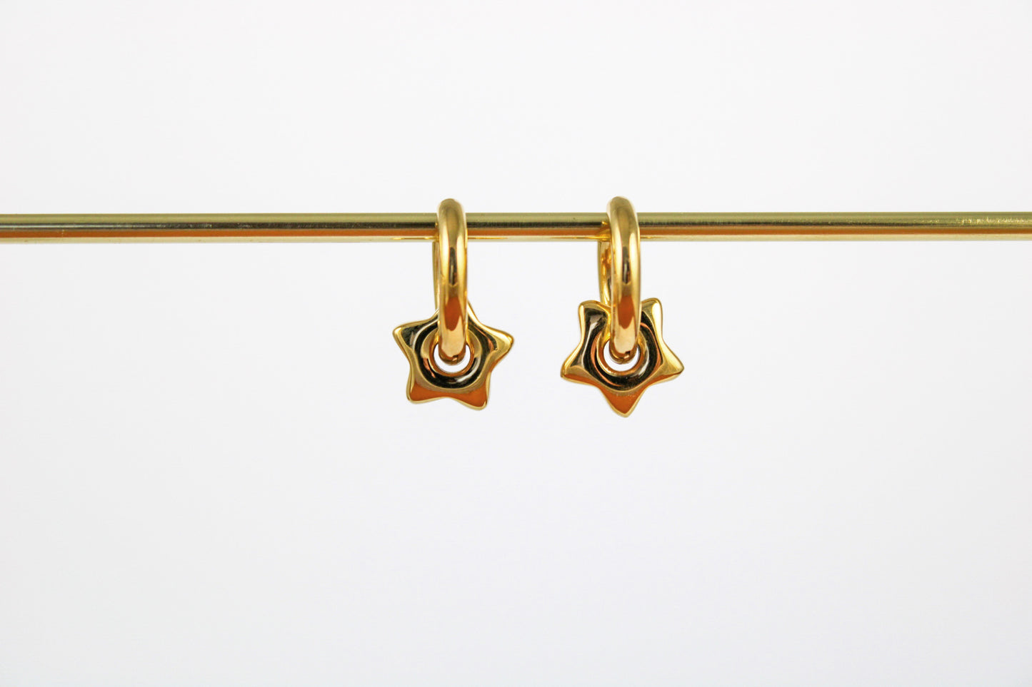 star hoop earrings