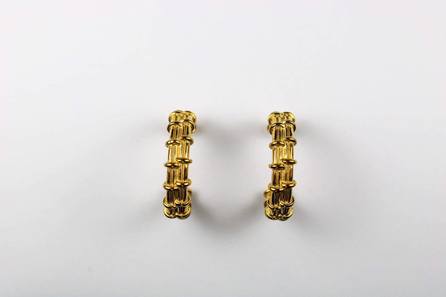bamboo hoop earrings