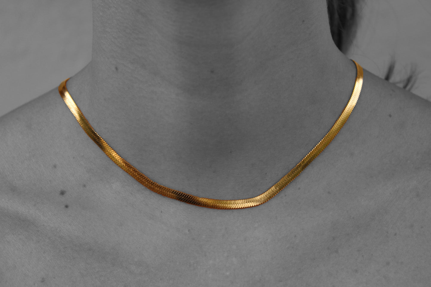 4mm golden snake chain
