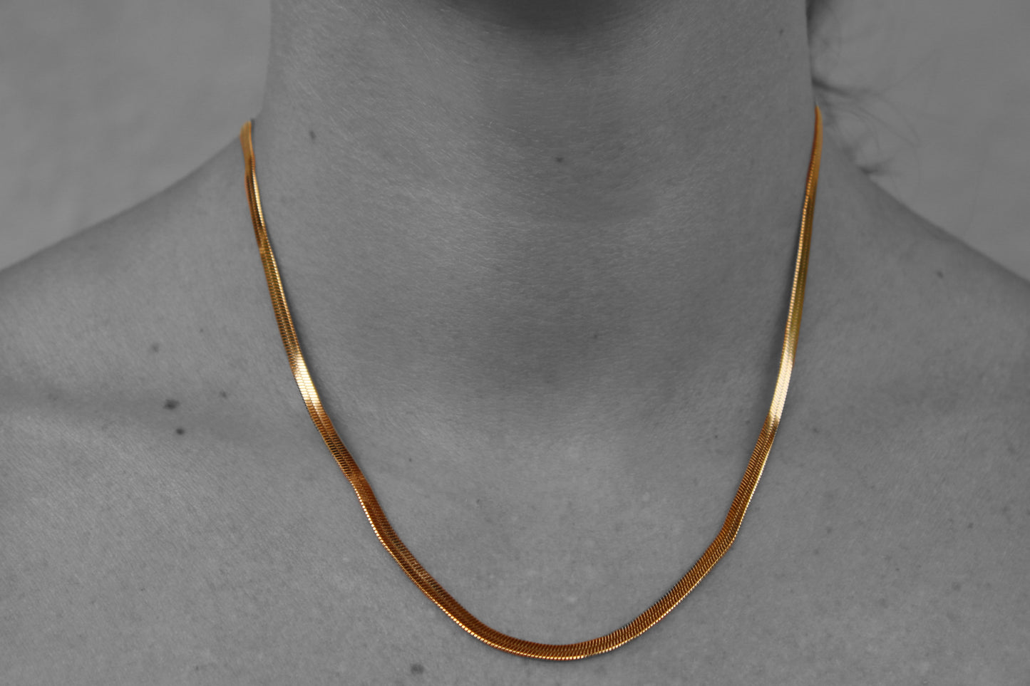 3mm golden snake chain