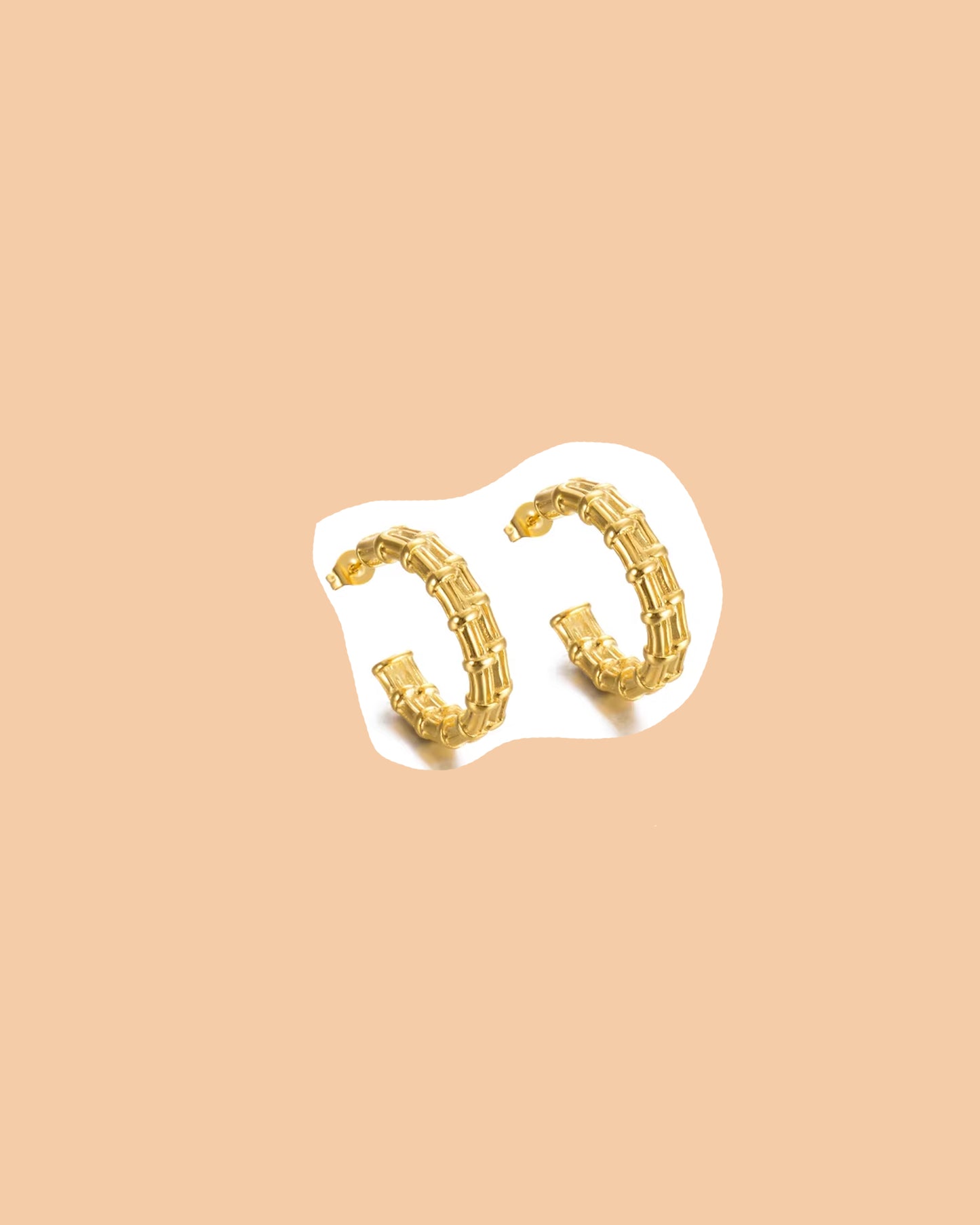 bamboo hoop earrings
