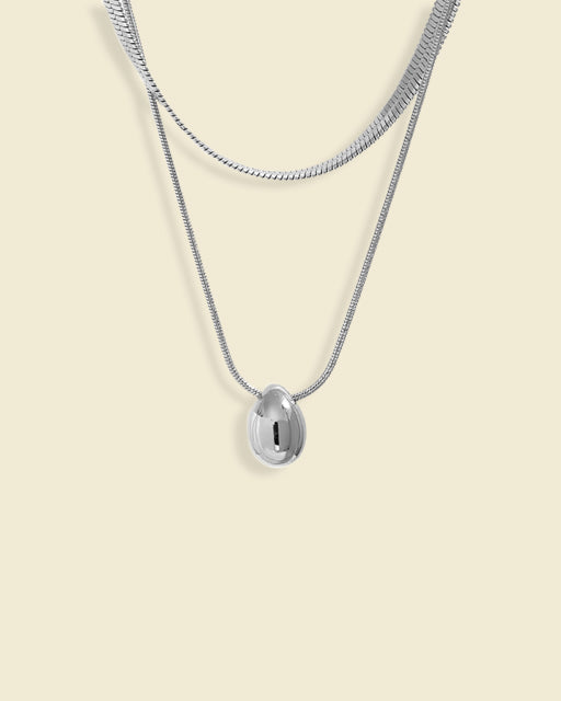 Dombay silver necklace