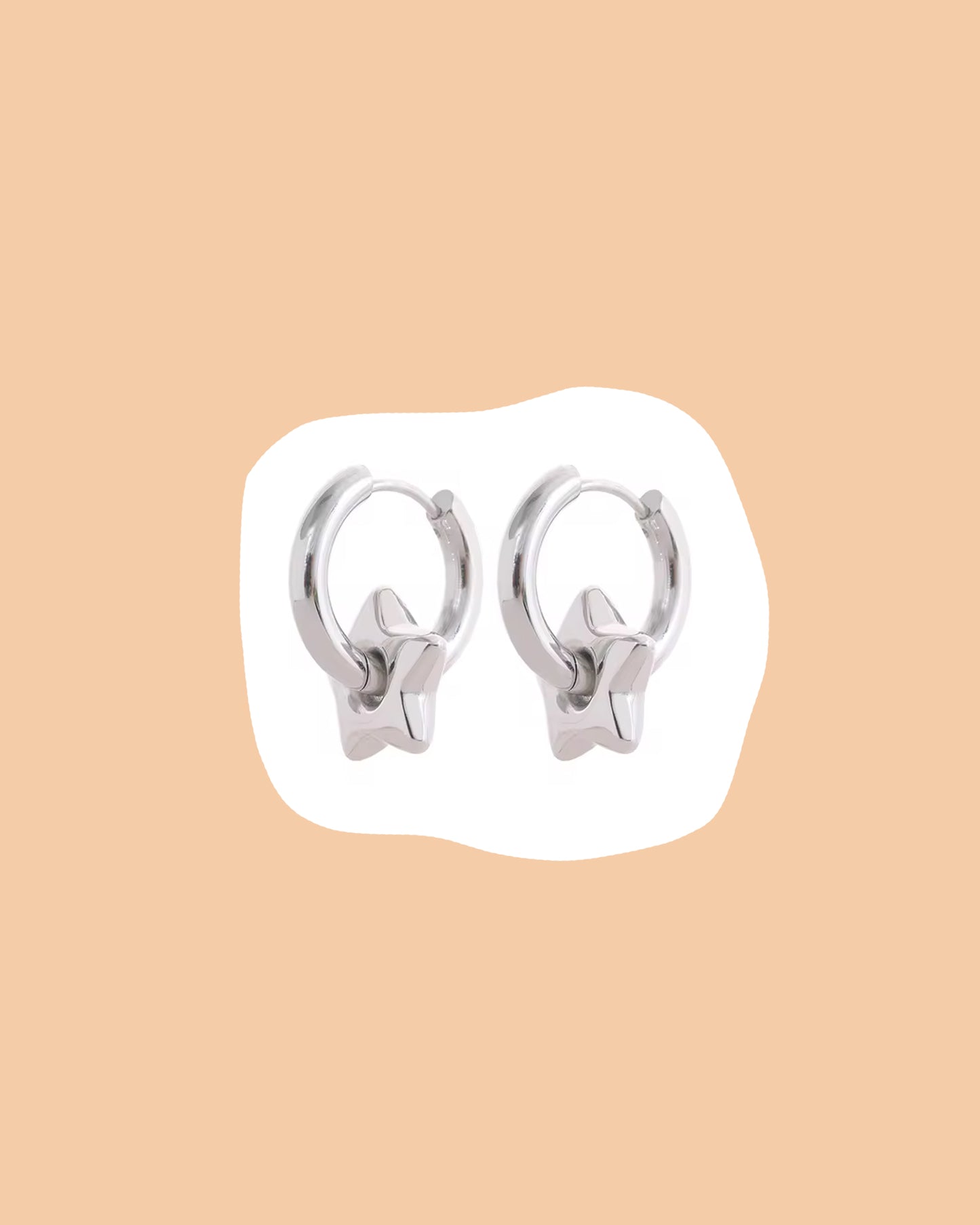 star hoop earrings