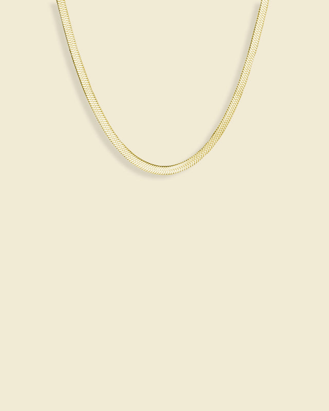3mm golden snake chain