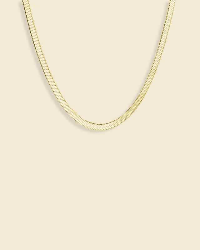 4mm golden snake chain