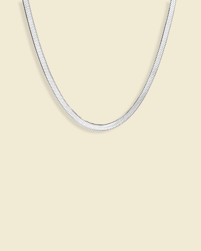 4mm silver snake chain
