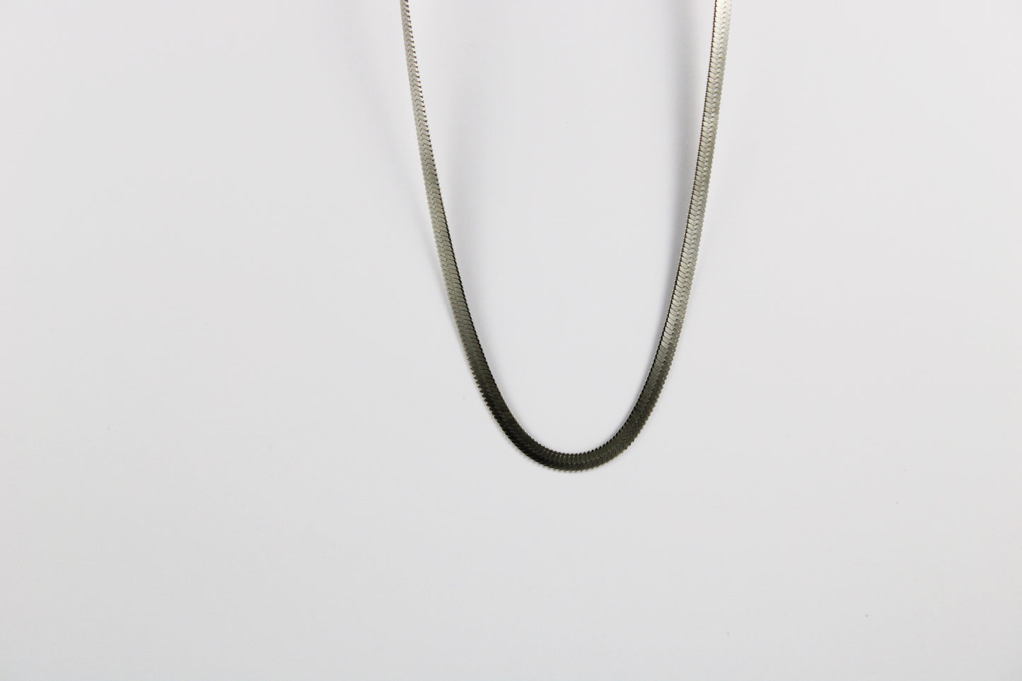 4mm silver snake chain