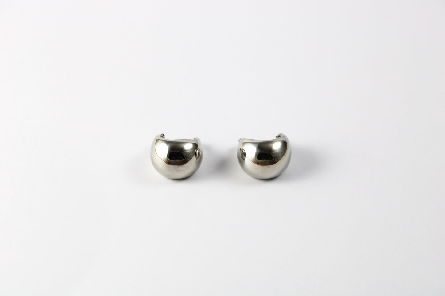 Alasia silver hoop earrings