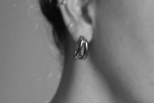 Mizar silver earrings